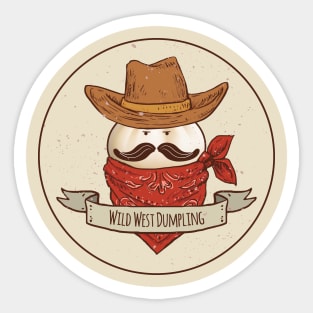 Wild West Dumpling Sticker